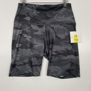 Beyond Yoga Shorts Womens XL Black Camo High Waist Biker 7 In Yoga Activewear